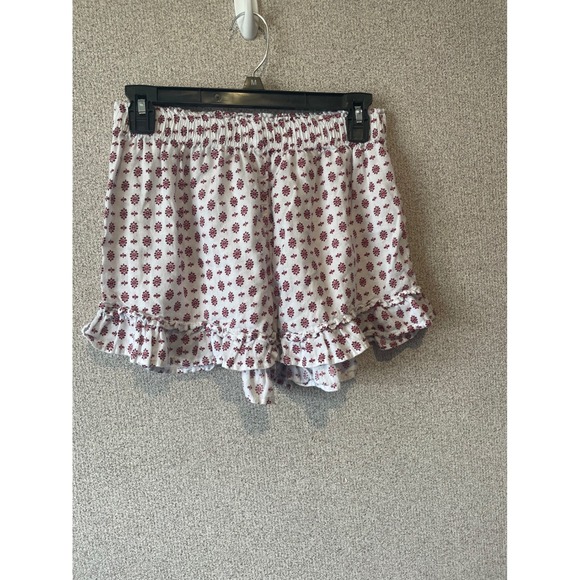 Rachel Zoe Women's Floral Print Ruffle Hem Elastic Waist Shorts Summer Cute - Picture 1 of 7